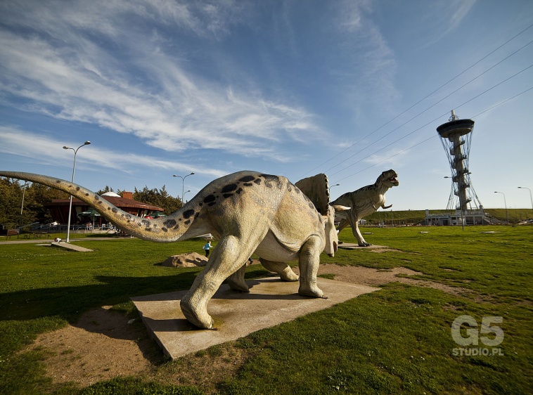Kompleks "Kaszubskie Oko"Makieta dinozaura
